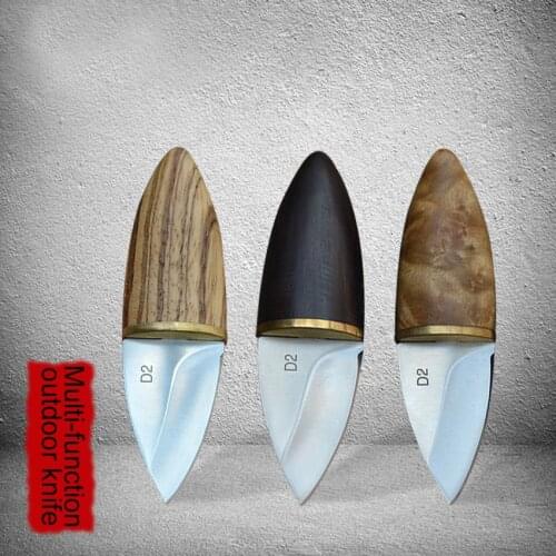 PEGASI D2 steel 60 HRC high hardness mini straight knife best camping self-defense tools and collect gifts