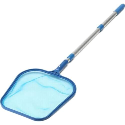 Swimming Pool Net Leaf Rake Mesh Skimmer With Adjustable 4 Foot Telescopic Pole