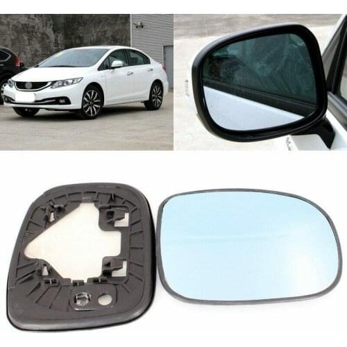 Blue mirror For Honda Civic 2004-2017 Side View Door Mirror Blue Glass With Base Heated turn single lamp