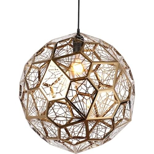 Modern Geometric Diamond Luster Pendant Lights Living Room Stainless Steel Bedroom Hanging Lamps Restaurant Bar Aisle Fixtures