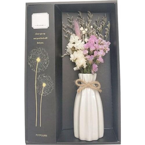 Dry Flower No Fire Aromatherapy Vase Ornaments Set Home Aromatherapy Bedroom Bathroom Toilet Perfume Deodorant