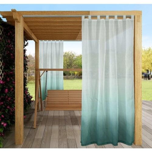 Tente De Reception Sheer Outdoor Curtains White Panels for Patio Garden Tab Top Waterproof Outdoor Indoor Privacy Voile Drapes