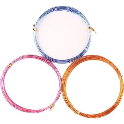 1mm 10 meters/roll Versatile aluminum wire gold/rose red/blue for Jewelry Making DIY Metal Crafts handmade Braided material