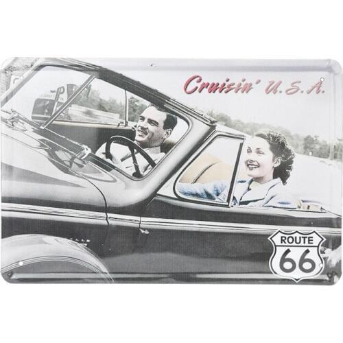 US Route 66 series Bar cafe decorative wall hangings living room painted iron crafts retro