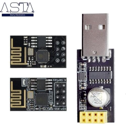 ESP01 Programmer Adapter UART GPIO0 ESP-01 Adaptater ESP8266 CH340G USB to ESP8266 Serial Wireless Wifi Developent Board Module