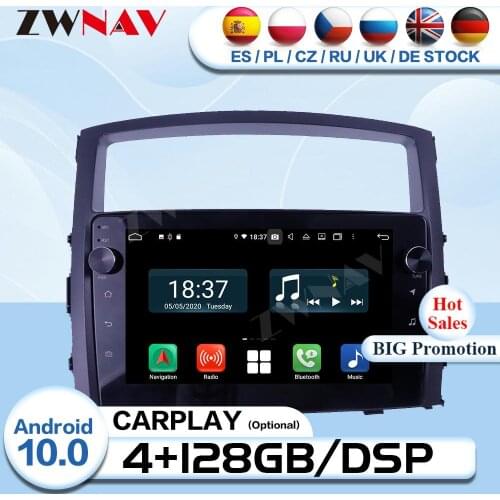 2 Din Android 10 For Mitsubishi Pajero 2006 2007 2008 2009 2010 2011 2012-2016 Radio Receiver Audio Stereo GPS Player Head Unit