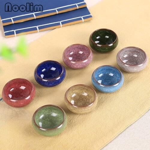 8Pcs/Set Colorful Ice Cracked Glaze Ceramic China Kongfu Tea Cup 3D Carp Teaset Porcelain Teapot Creative Home Drinkware Gifts