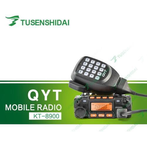 Free Shipping Vehicle 25W/20W VHF UHF Dual Band QYT KT8900 200 Channels Mobile Car Radio Transceiver with Cable