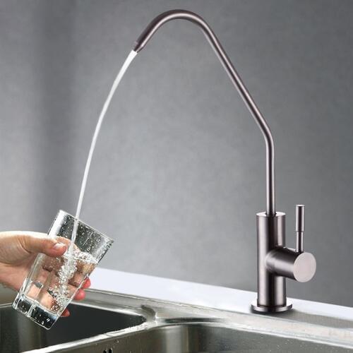 Lead Free Beverage Faucet Drinking Water Filtration System 1/4-Inch Tube Kitchen Sink Faucet Drinking Faucet Cold Water Faucet