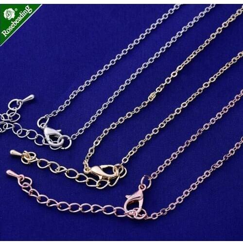 24"(61cm) Necklace Chain Metal chains with lobster clasp Necklace Jewelry Supplies,sold 20pcs/lot