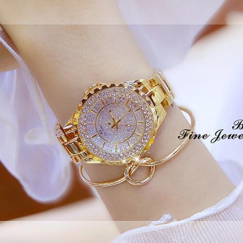 Hot Sale Ladies Crystal Gold Watch Women Luxury Rhinestone Watches Diamond Dress Wristwatches relojes para mujer bracelet watch