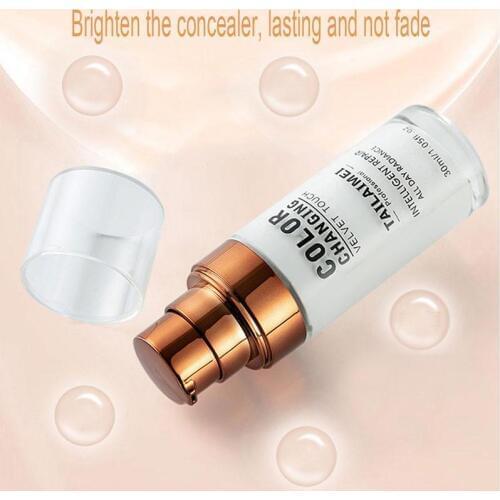 Color Changing Foundation Liquid Brightening Portable Skin Your Concealer Change Cover Waterproof Tone Base Nude Face Makeu O3J4
