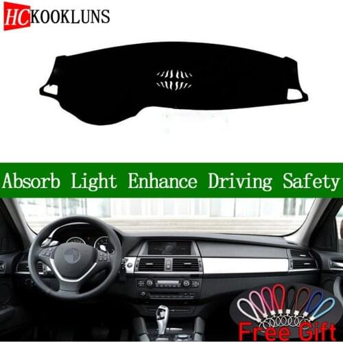 For BMW X6 2008 2009 2010 2011-2019 Dashboard Cover Sun Shade Dash Mat Pad Carpet Car Stickers Interior Accessories