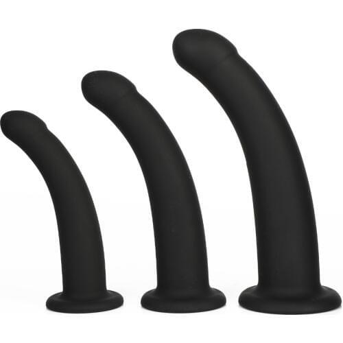 Smooth Silicone Real Dildo Penis Anal Plug,Prostate Massager Butt Plug Anal Vagina Erotic Sex Toy Masturbation for Woman for Men