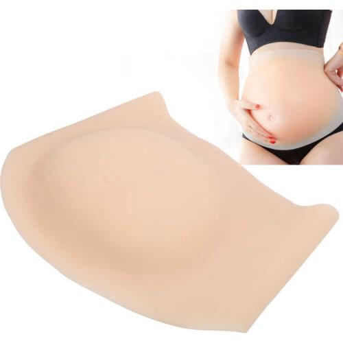 Fake Pregnancy Belly Silicone Artificial Pregnant Tummy Performance Photography Props Photo Crossdresser Shemale Belly Cosplay