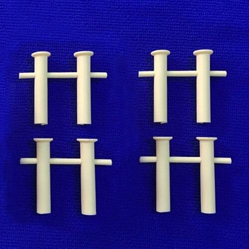 4pcs Resin Bollard Simulation Bitt Assembled Boat Model Decorcation Accessories Knight Height 54mm Width 23mm Diameter 10mm