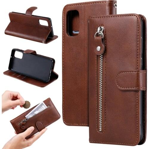 Leather Zipper Case for Samsung Galaxy A72 A52 A32 A12 A42 A51 A71 5G A31 A41 A11 A50 A10 Flip Wallet Full Cover Phone Funda Bag
