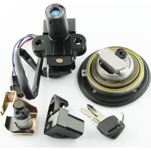 Motorcycle Fuel Tank Cover Cap Lock With Ignition Switch Lock FOR Honda VTR250 MC33 1998-2007