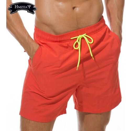 Mens Stretch Swimming Shorts Swimwear Shorts Beach Board Shorts Mesh Lining Quick-Drying Beach Shorts Sports Surf Shorts