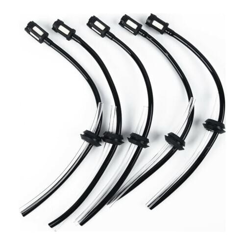 5PCS Universal Fuel Line Hose Pipe Kit With Filter Spare Parts For 4 Stroke Trimmer Brushcutter Lawnmower Weed Eater Repair