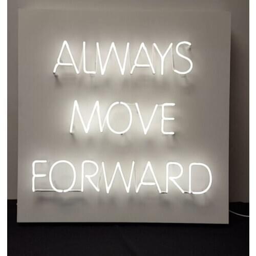 Neon Sign For Always move forward Glass Tube Commercial drink Lamp Neon Bulbs Decorative Write On Neon Sign Board Pabs Neon Sign