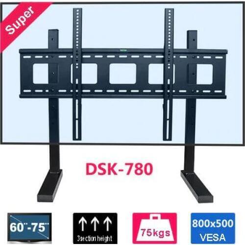 New Arival TV Stand mount Fits for 60-75 inch LED LCD VESA max up to 800x500mm Max Loading 75 kgs