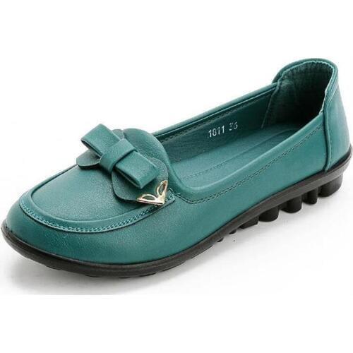 Autumn mother shoes single shoes genuine leather soft beijing cotton-made slip-resistant outsole shoes female quinquagenarian