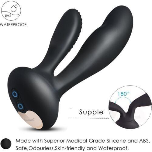 APHRODISIA 10 Speed Waterproof Remote Control Wireless G-spot Stimulation Vibrator Rechargeable Vibrating Anal Prostate Massager