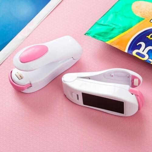 Portable Heat Sealer Plastic Package Storage Bag Mini Sealing Machine Handy Sticker and Seals for Food Snack Kitchen Accessories