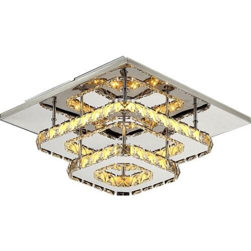 Surface Mounted Modern Crystal LED Ceiling Lights for Living Room Light Fixture Indoor Lighting Corridor Balcony Ceiling Lamp