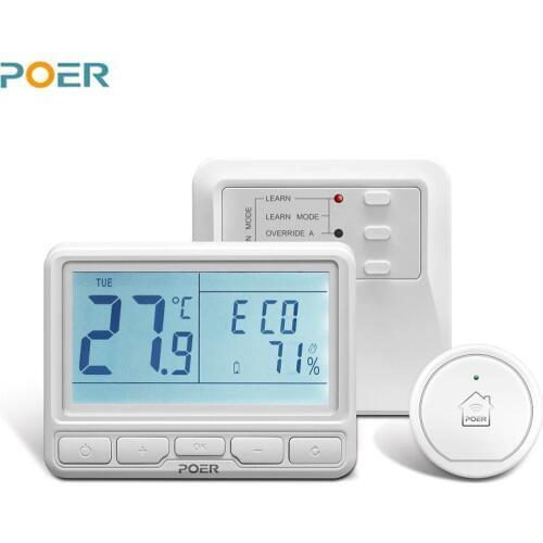Thermoregulator programmable wireless room digital wifi smart thermostat temperature controller for boiler floor water heating