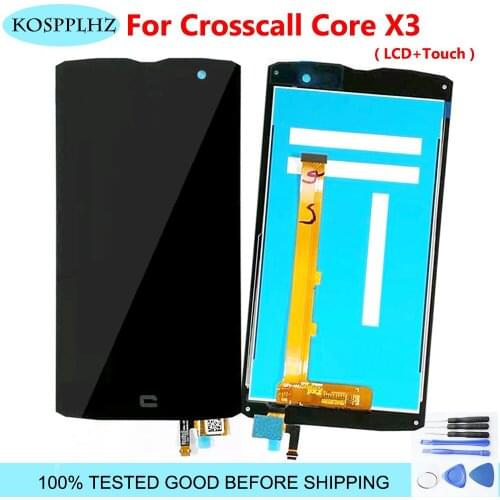 Tested Well 100% Original new LCD Display With Touch Screen Digitizer Assembly For CROSSCALL Core X3 Replacement With Tools