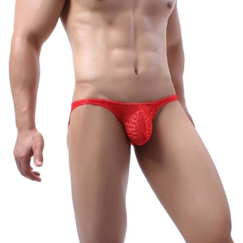 Lace Sissy Mens Underwear Breathable Sexy Men Panties Plus Size Sex Lingerie Male Jockstrap Briefs G-String Thongs Underpants