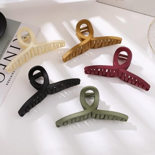 Matte Cross Hair Claw Hair Clips Hair Crab Women Hair Accessories Girls Hairpins Hair Claw Clips Ladies Ornaments Barrettes