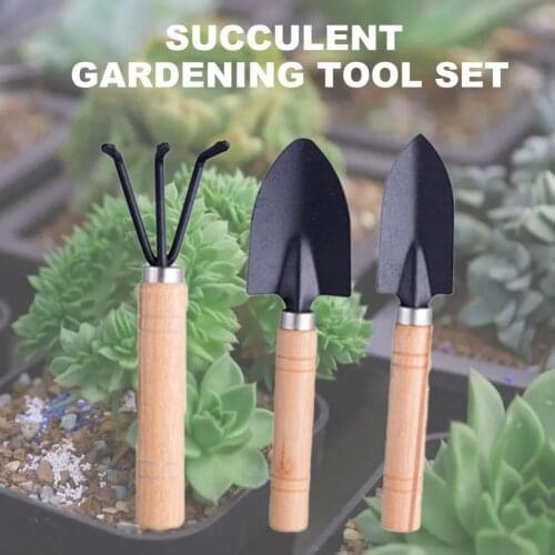 10Pcs Portable Gardening Tools Set Succulent Planting Tools Durable Hand Garden Tools with Storage Bag for Garden DIY Tools