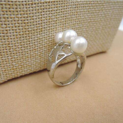 100% nature freshwater pearl Ring