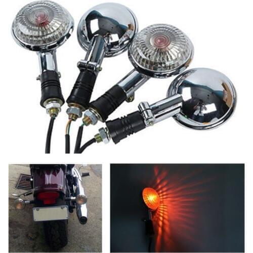 2 Pairs Front Rear Turn Signals Clear Lens For Yamaha V-MAX1200 V-star All Year