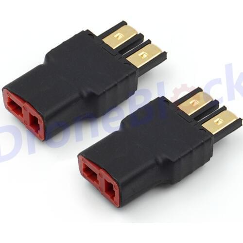 2PCS TRX Traxxas Male to T Plug Deans Female Adapter Connector for Battery RC