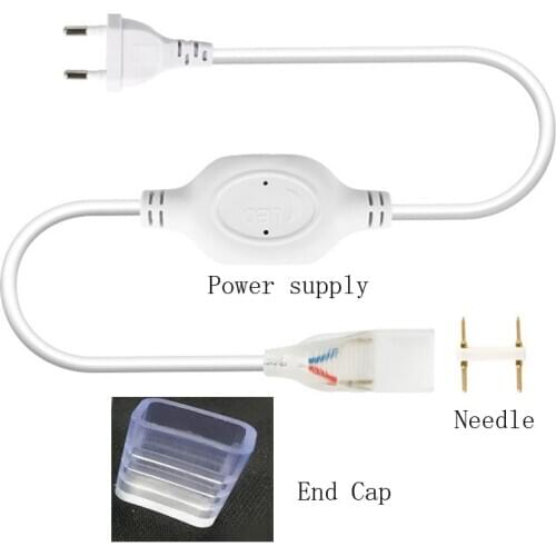 220V EU Led Power Plug Driver For SMD 2835 3 Row PCB led Strip Power Supply Adapter