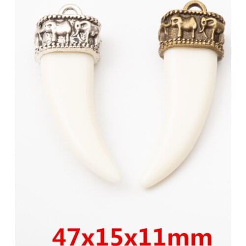 5pcs zinc alloy Animal Horn Charms for Jewelry Making 5753