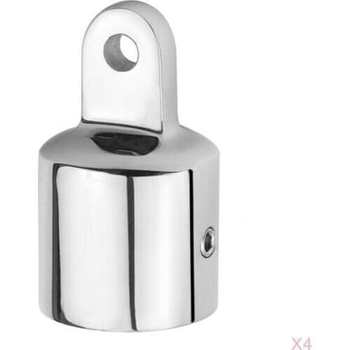 6Pieces Boat Marine Bimini Top Eye End Cap 1” 25mm Fitting / Hardware S.S