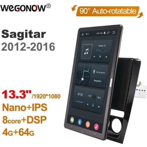 Auto Rotatable 1920*1080 13.3" Ownice Android 10.0 Car Multimedia for VW Sagitar 2012-2016 Car Auto Radio 1din Audio Video