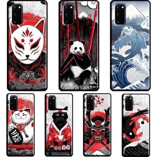 Red Sun Japanese Japan Art Cover For Samsung Galaxy S20 FE S21 Ultra Note 20 Note9 Note10 S8 S9 S10 Plus Phone Case