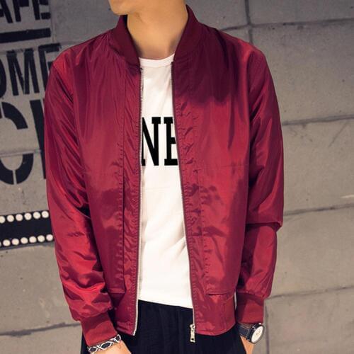 Men Solid Color Zipper Jackets Men Slim Fits Long Sleeve Pockets Coat Jacket Baseball Coat jaqueta motociclista mens jackets