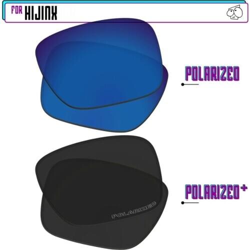 EZReplace Polarized Replacement Lenses for - Oakley Hijinx Sunglasses - BlackPPlus-SapphireP