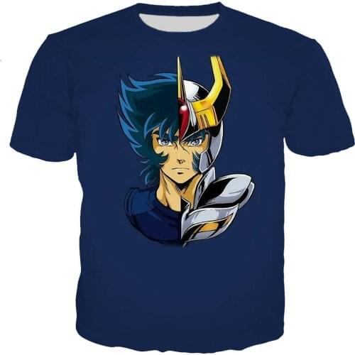 2021 Hot Sale Anime Saint Seiya 3D Printed T-shirts Men/women New Fashion O-Neck Cool Casual Style Tshirt Streetwear Tops