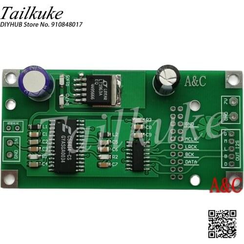 Second Generation Cs8414 Coaxial Receiving Board Surpasses Cs8412, Ak4118 Is Compatible with I2S Input of Italian Interface
