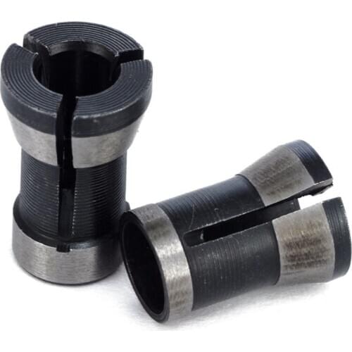 Best 2Pcs High Precision Collet Chuck Set 6.35Mm 8Mm Engraving Trimming Machine Electric Router For Machinery Manufacturing