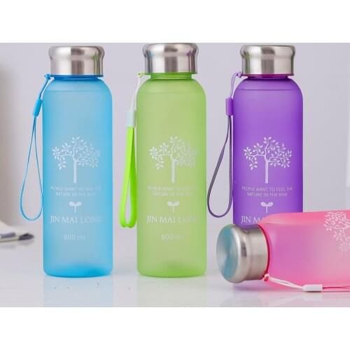Large Capacity Fashion Simple Water Bottle Plastic Summer Eco Friendly Kids Water Bottle Juice Trinkflasche Waterbottle Ed50sp