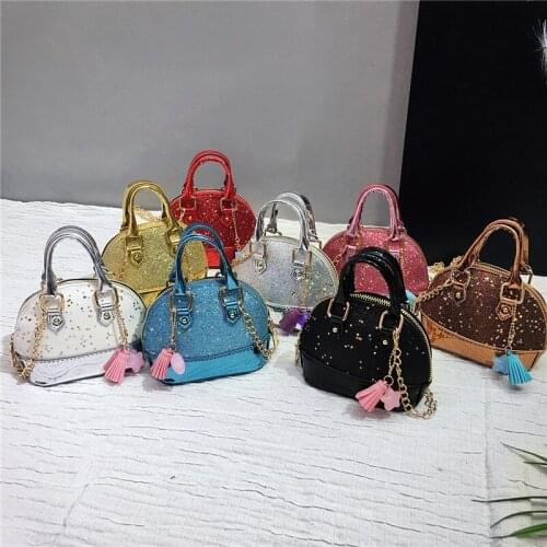 Fashion Childrens Mini Purses and Handbags 2021 Cute Leather Crossbody Bags for Kids Girls Princess Party Hand Bags Gift